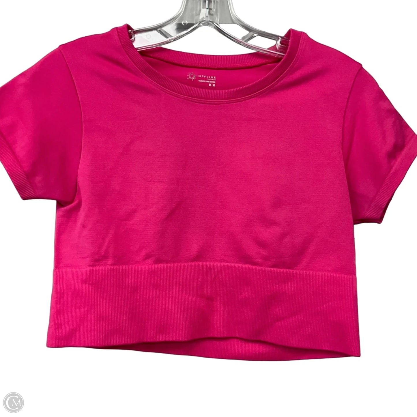 Athletic Top Short Sleeve By Aerie In Pink, Size: M