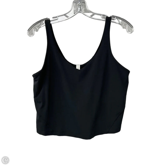 Athletic Tank Top By Lululemon In Black, Size: 16