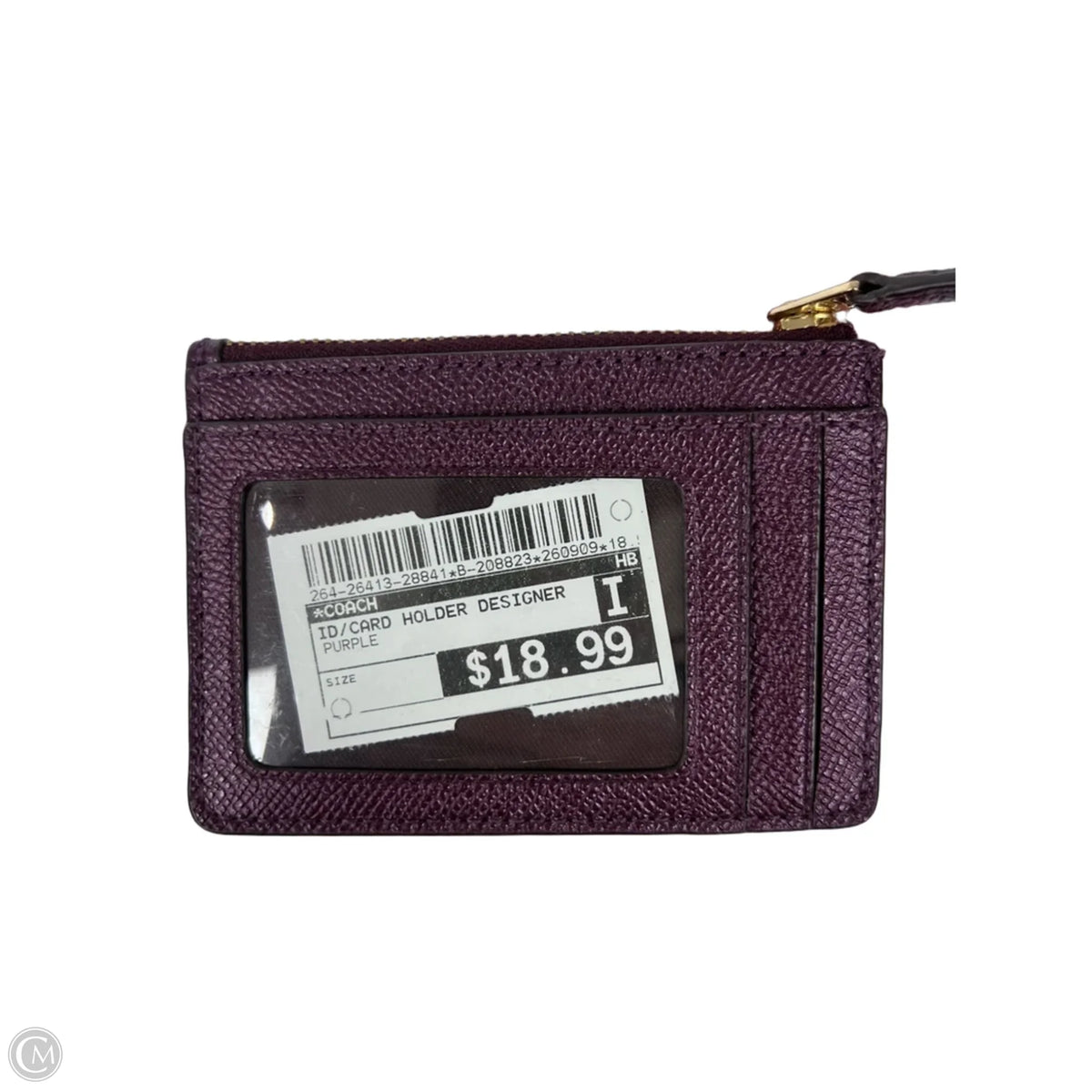 Id/card Holder Designer By Coach, Size: