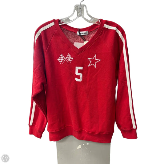Sweatshirt Crewneck By Daydreamer In Red, Size: S