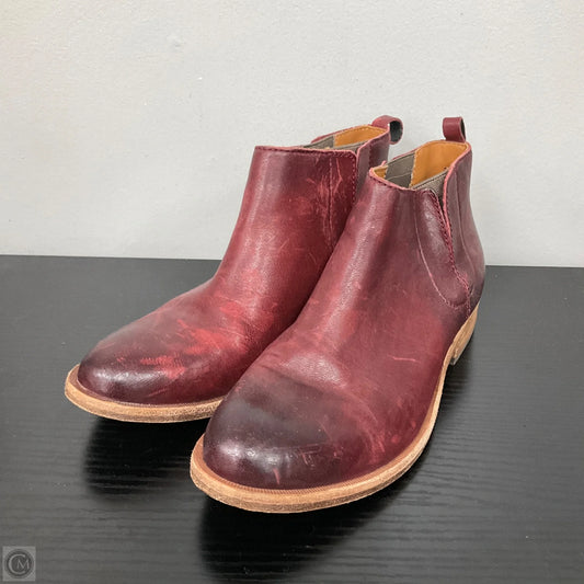 Boots Ankle Heels By Kork Ease In Brick Red, Size: 6