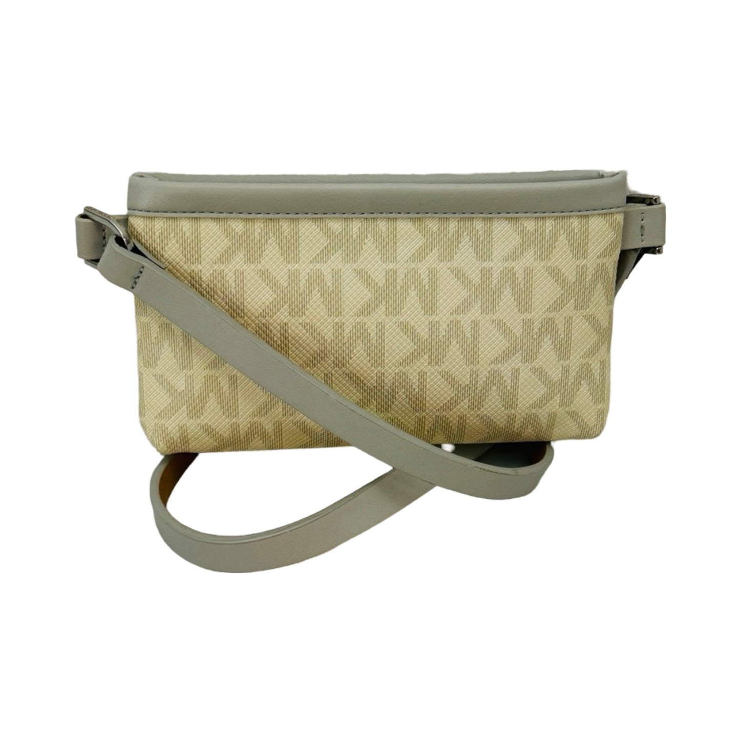 Cream & Grey Belt Bag Designer Michael Kors, Size Small