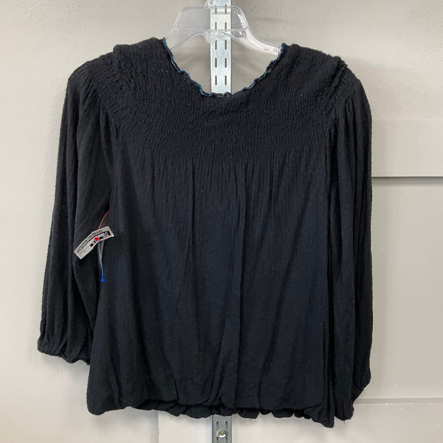 Blouse Long Sleeve By Free People In Black, Size: Xs