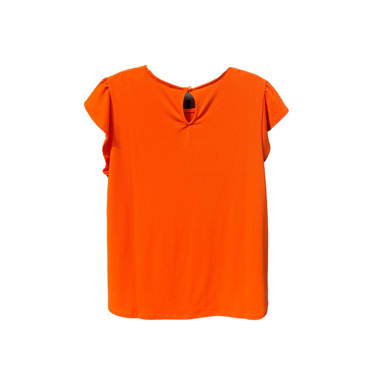 Orange Top Short Sleeve Adrianna Papell, Size L