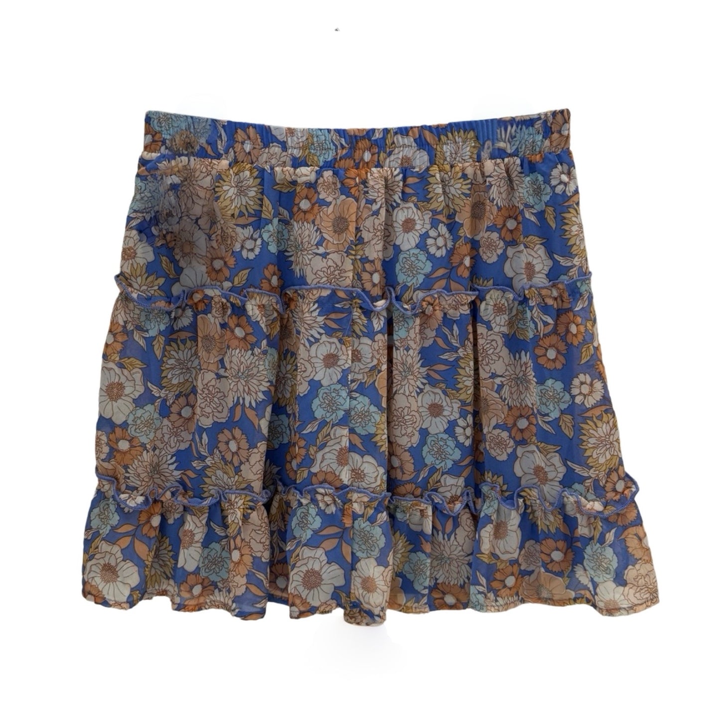 Floral Print Skirt Mini & Short Sienna Sky, Size L