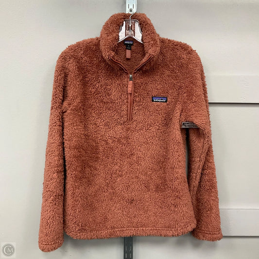 Sweatshirt Collar By Patagonia In Orange, Size: S