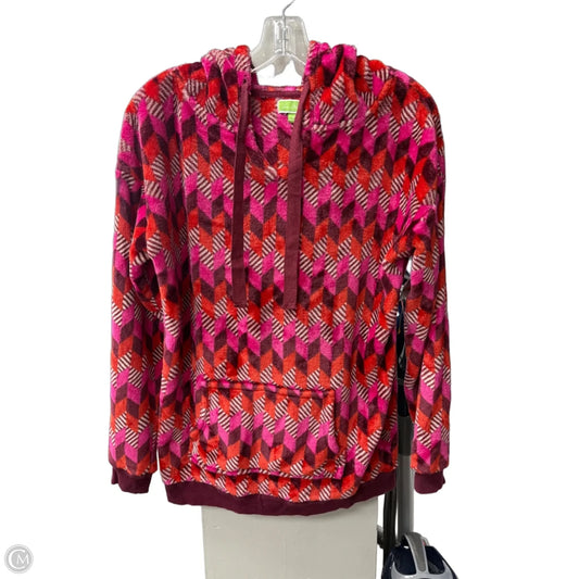 Sweatshirt Hoodie By Vera Bradley In Pink, Size: M