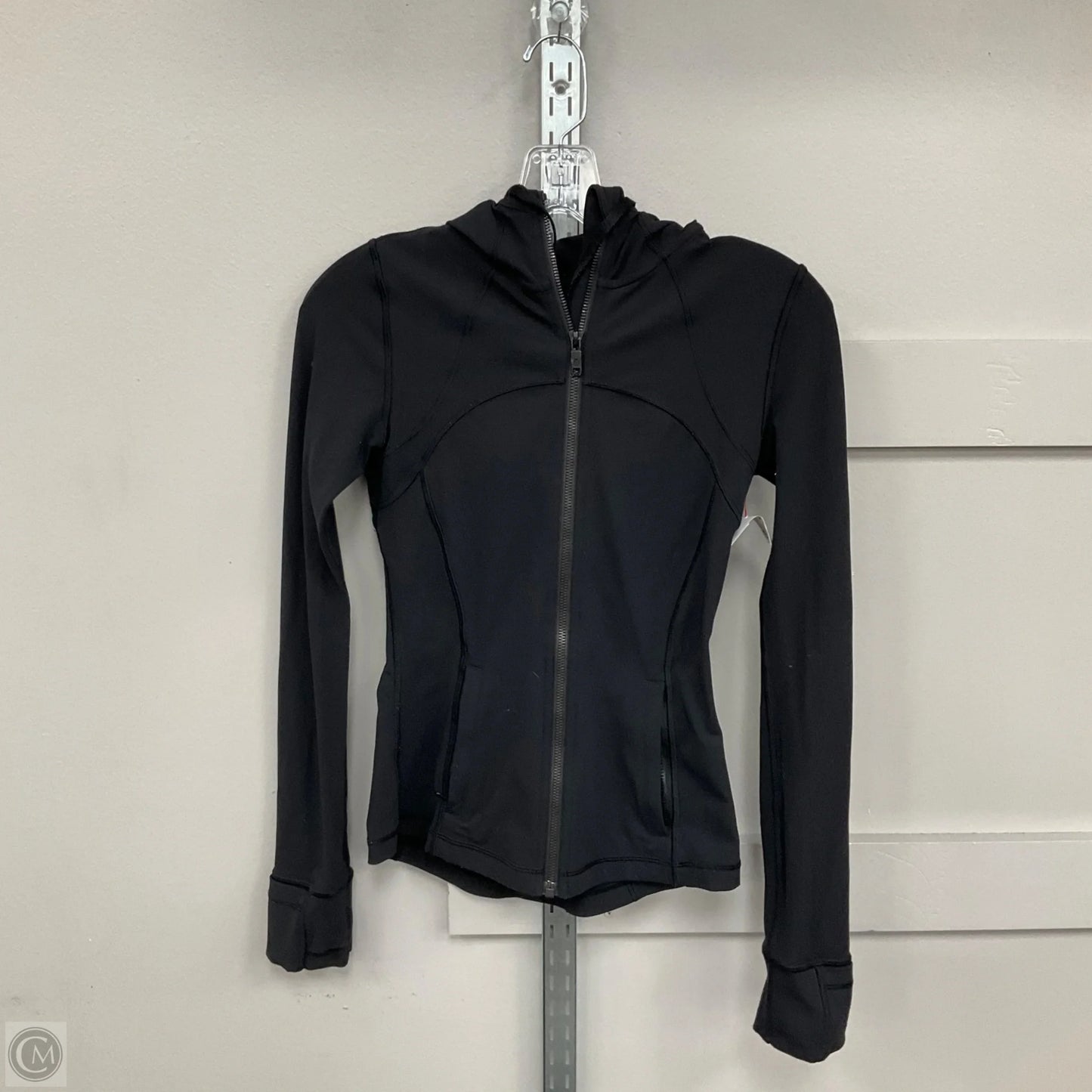 Athletic Jacket By Lululemon In Black, Size: 2