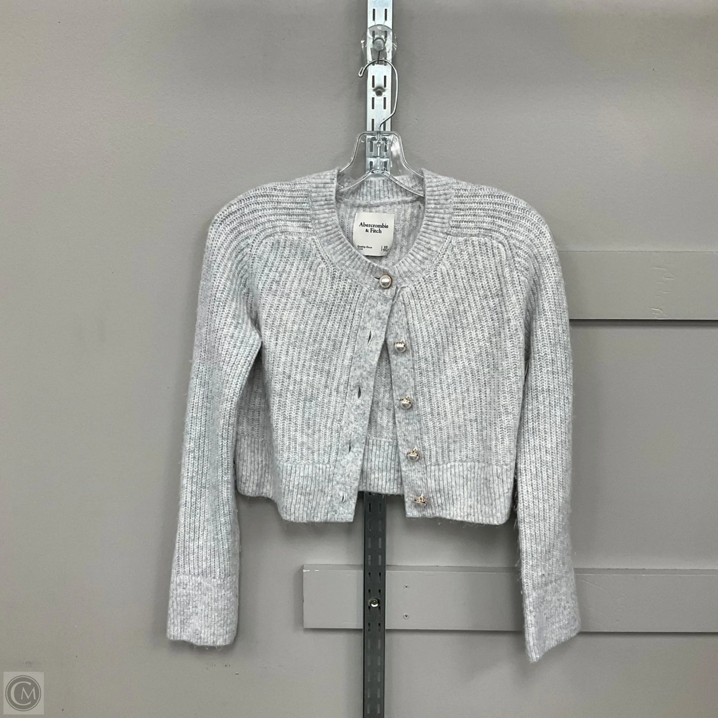 Cardigan By Abercrombie And Fitch In Grey, Size: Xs