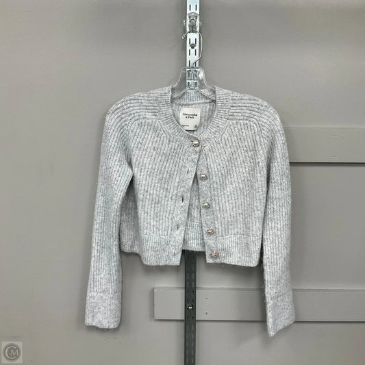Cardigan By Abercrombie And Fitch In Grey, Size: Xs