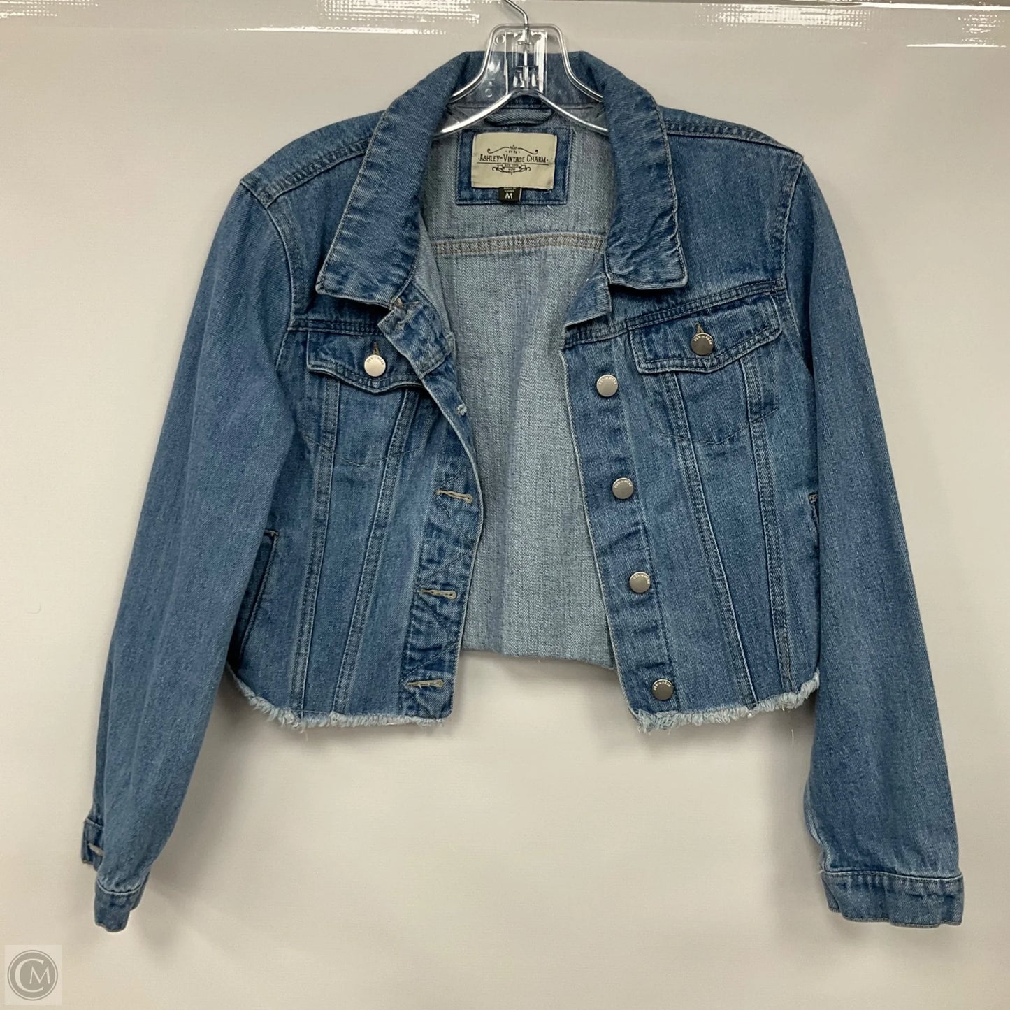 Jacket Denim By Clothes Mentor In Blue Denim, Size: M