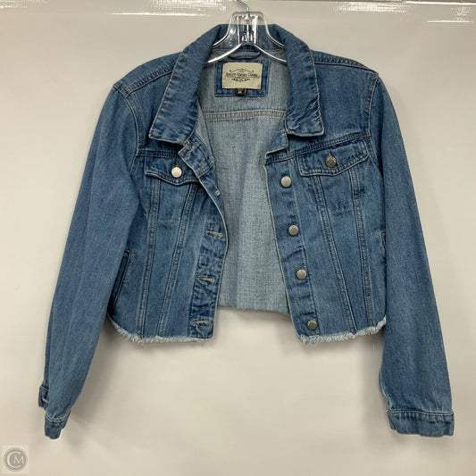 Jacket Denim By Clothes Mentor In Blue Denim, Size: M
