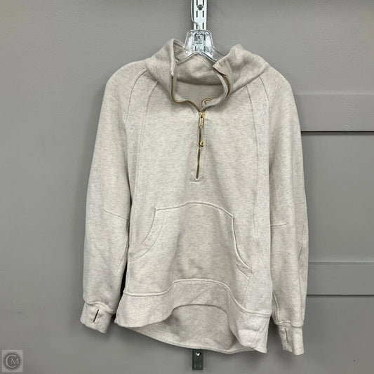 Athletic Sweatshirt Collar By Lululemon In Tan, Size: M