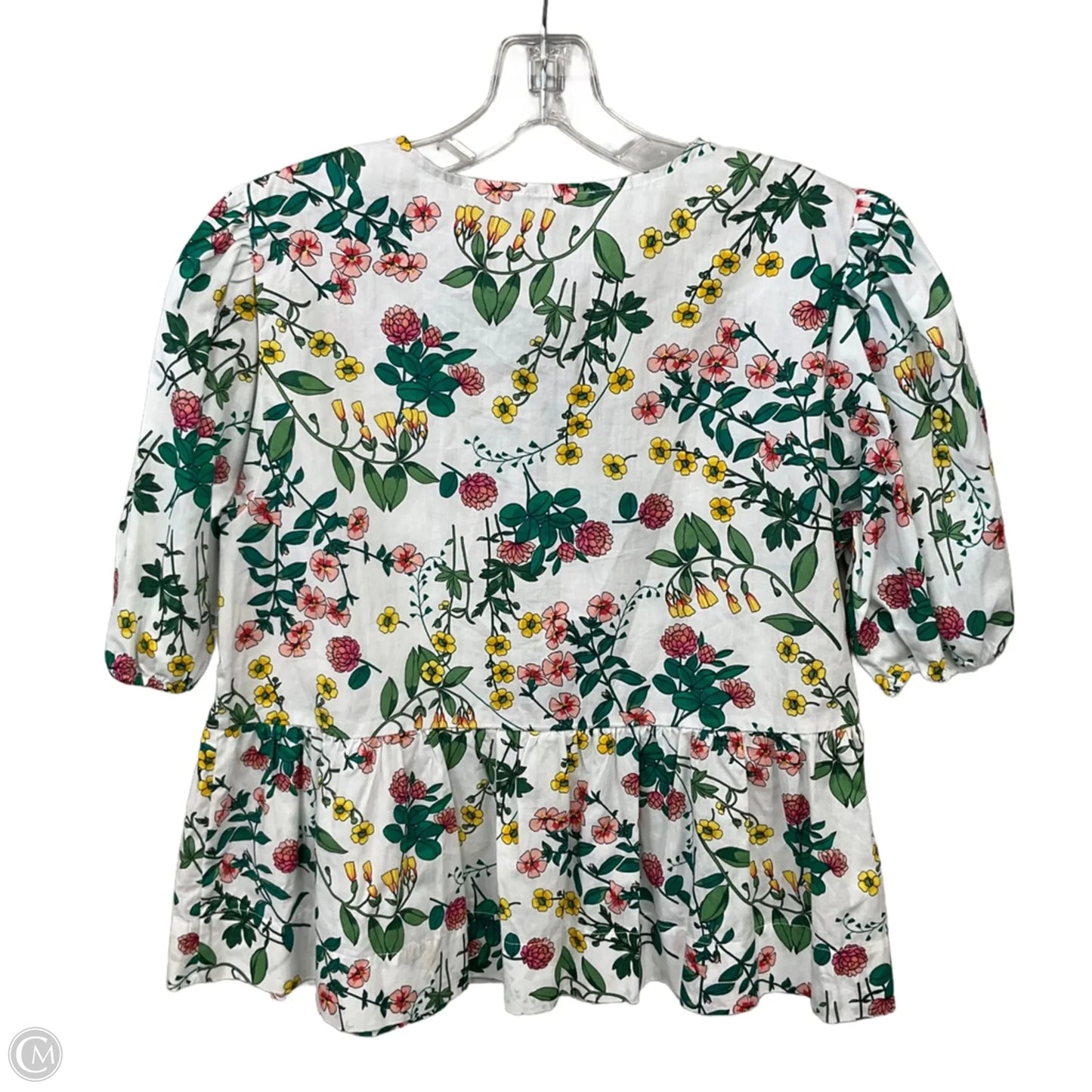 Top Short Sleeve By Nautica In Floral Print, Size: S