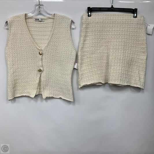 Skirt Set 2pc By Zredara In Cream, Size: S