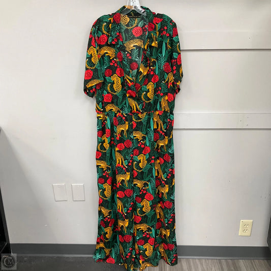Jumpsuit By Clothes Mentor In Animal Print, Size: 3x