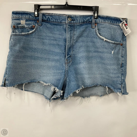 Shorts By Abercrombie And Fitch In Blue Denim, Size: 18