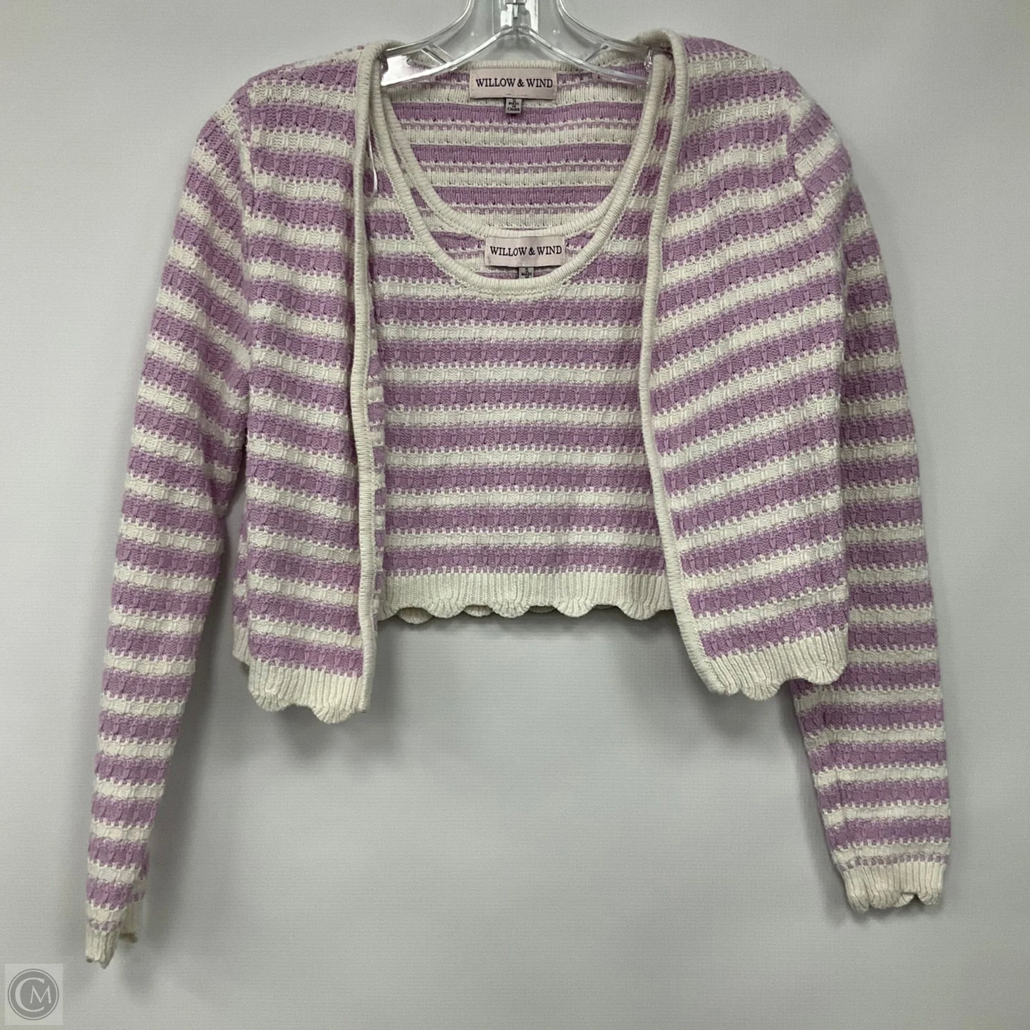 Top 2pc Sleeveless By Willow and Wind In Purple, Size: S