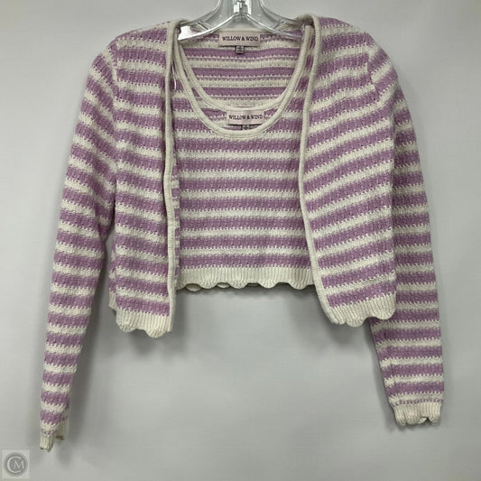 Top 2pc Sleeveless By Willow and Wind In Purple, Size: S