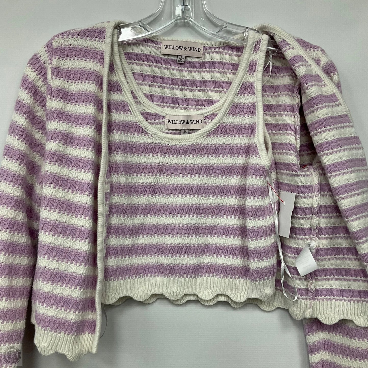 Top 2pc Sleeveless By Willow and Wind In Purple, Size: S