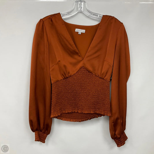 Top Long Sleeve By Gianni Bini In Orange, Size: M