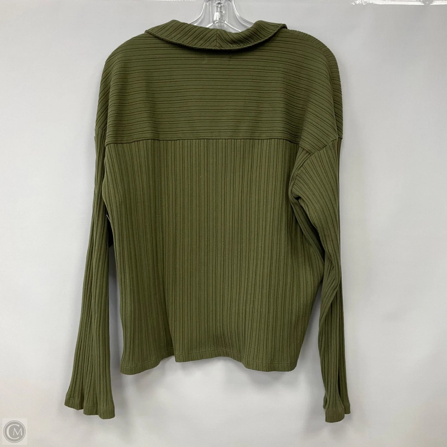 Top Long Sleeve By Madewell In Green, Size: Xl