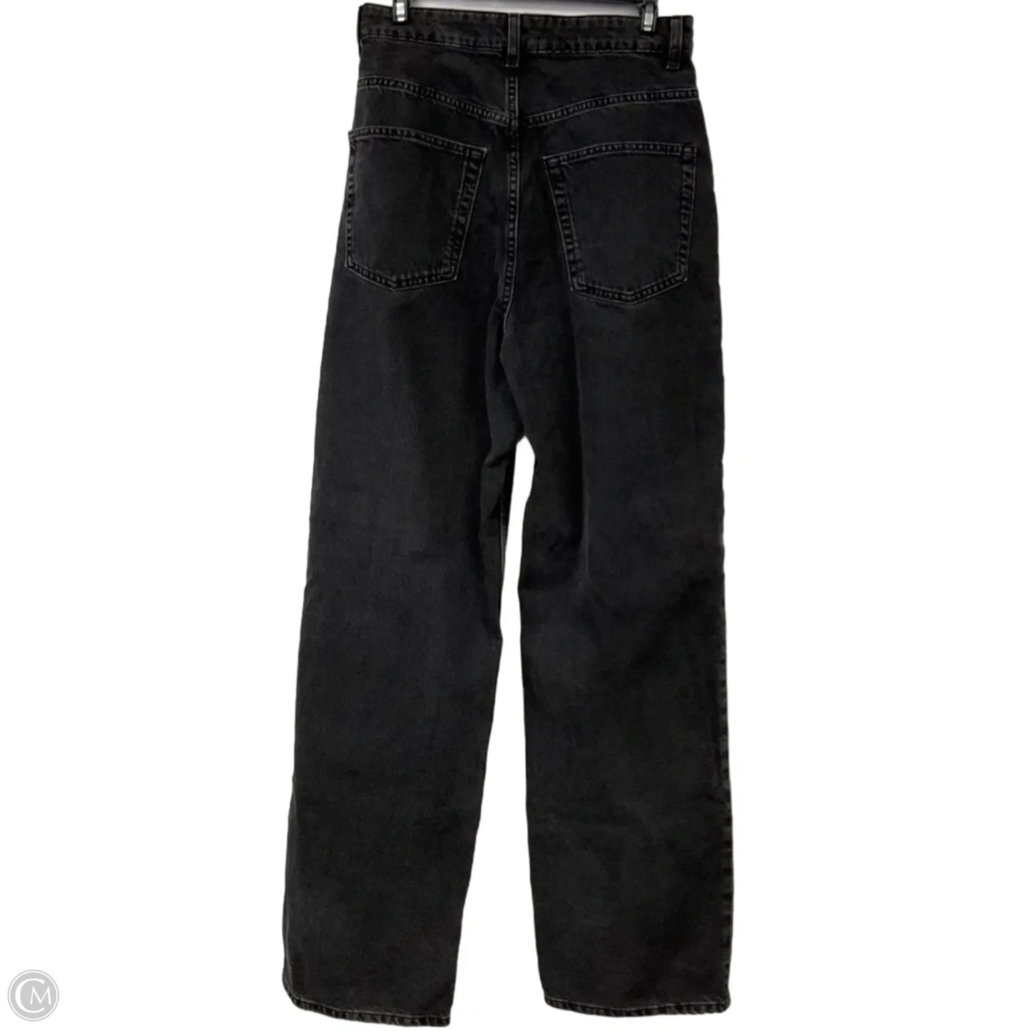 Jeans Wide Leg By Divided In Black Denim, Size: 6