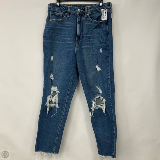 Jeans Straight By Old Navy In Blue Denim, Size: 12