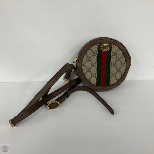 Backpack Luxury Designer By Gucci, Size: Small