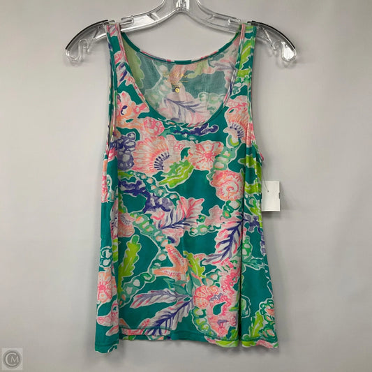 Top Sleeveless Designer By Lilly Pulitzer In Floral Print, Size: S