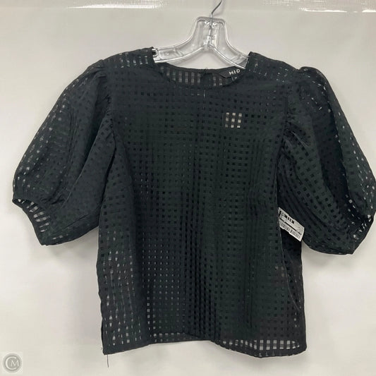 Top Short Sleeve By Cmc In Black, Size: M