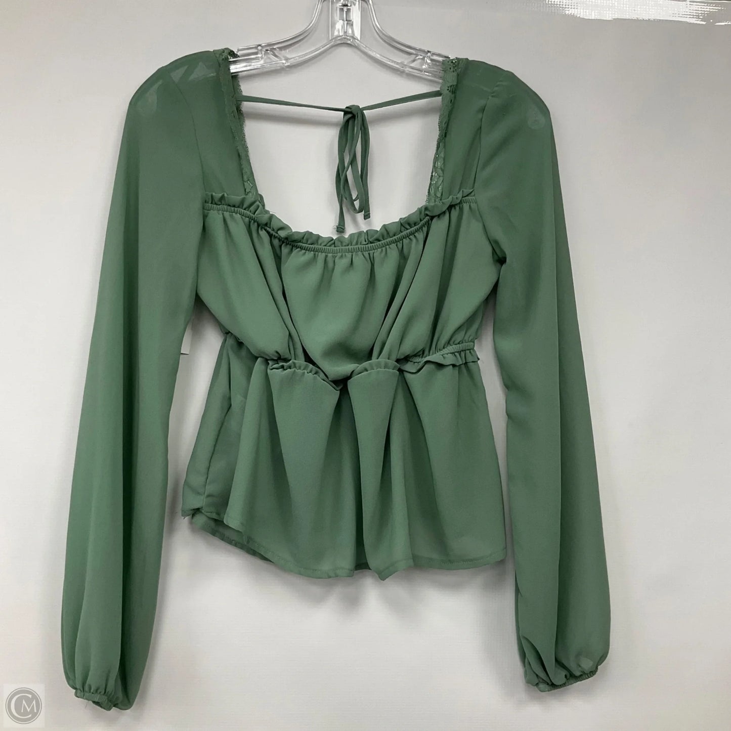 Top Long Sleeve By Francesca's In Green, Size: S