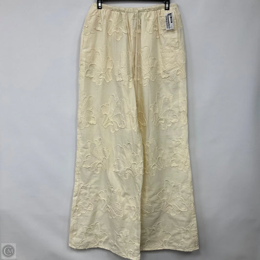 Pants Wide Leg By Zara In Tan, Size: S