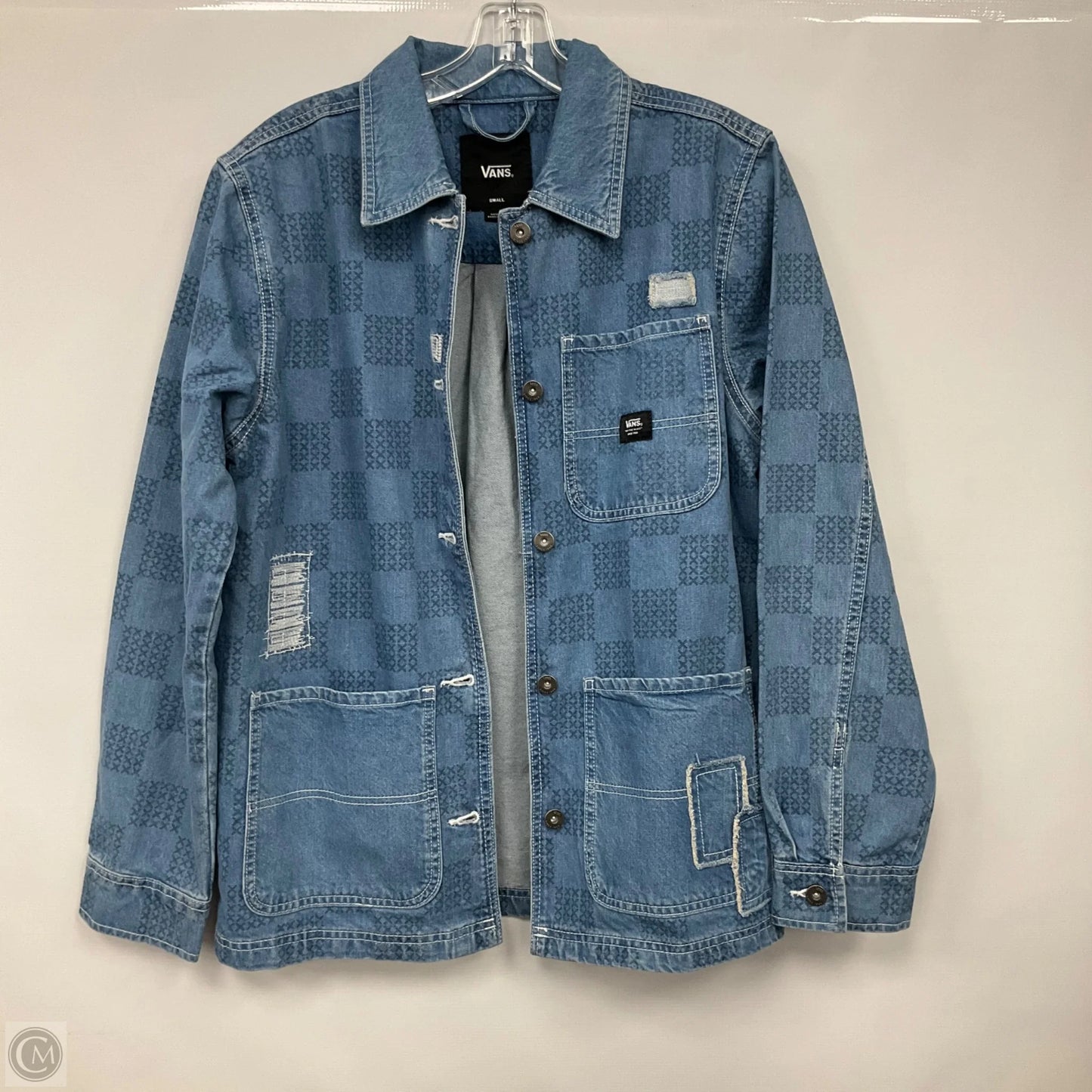 Jacket Denim By Vans In Blue Denim, Size: S