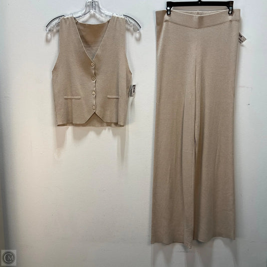 Pants Set 2pc By Cmf In Tan, Size: M