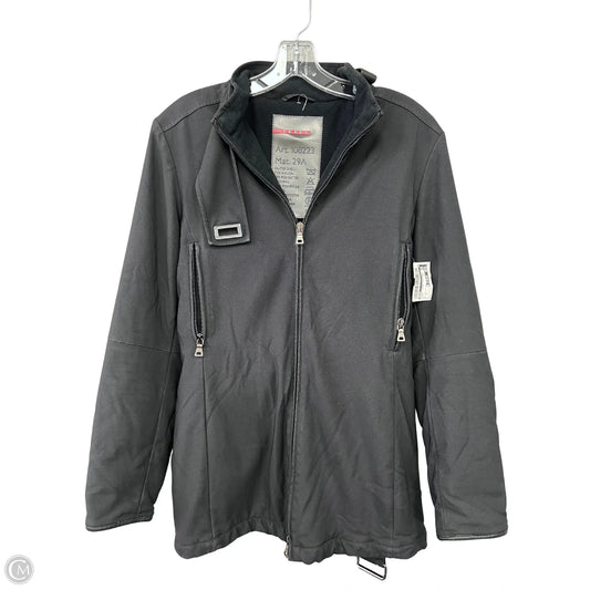 Jacket Luxury Designer By Prada In Black, Size: S