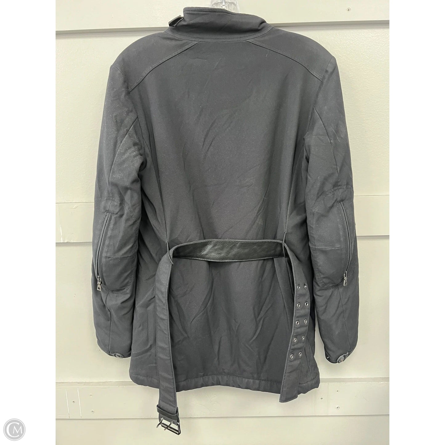 Jacket Luxury Designer By Prada In Black, Size: S