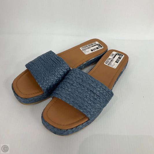 Sandals Flats By Universal Thread In Blue, Size: 9.5