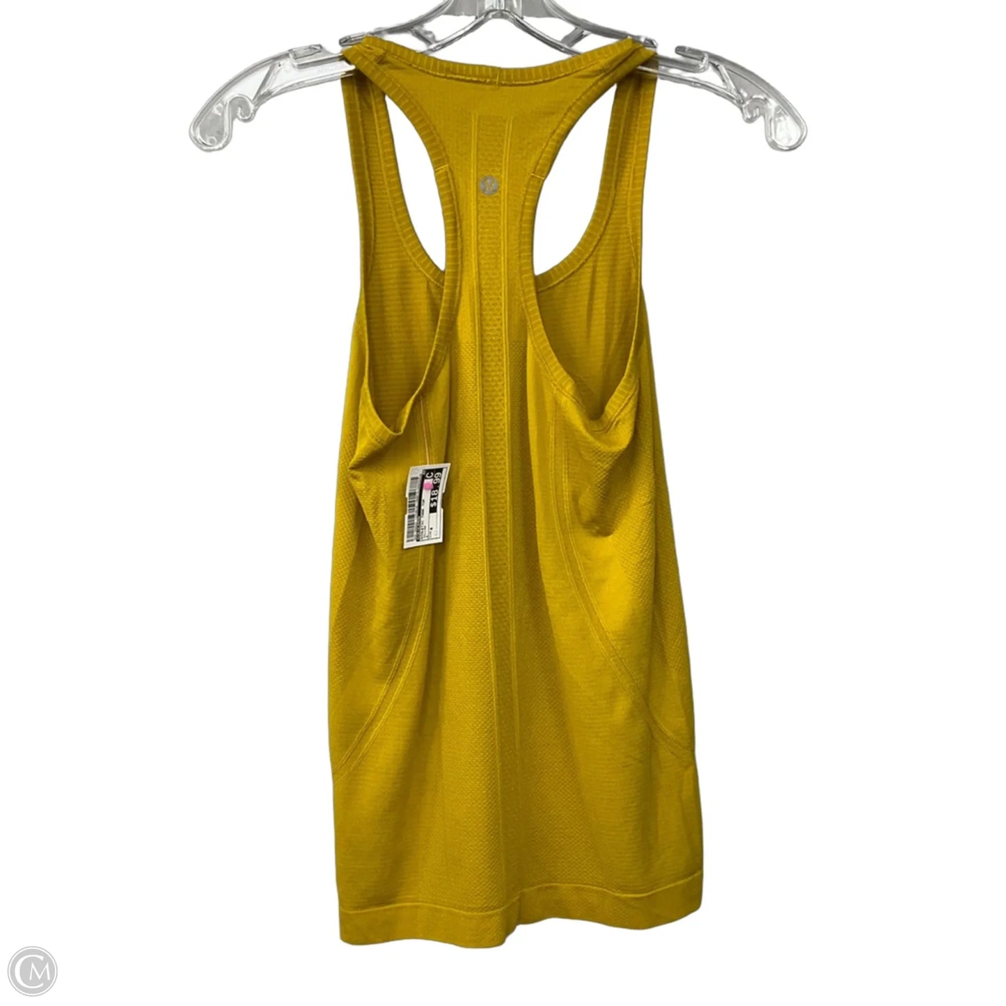 Athletic Tank Top By Lululemon In Yellow, Size: 4