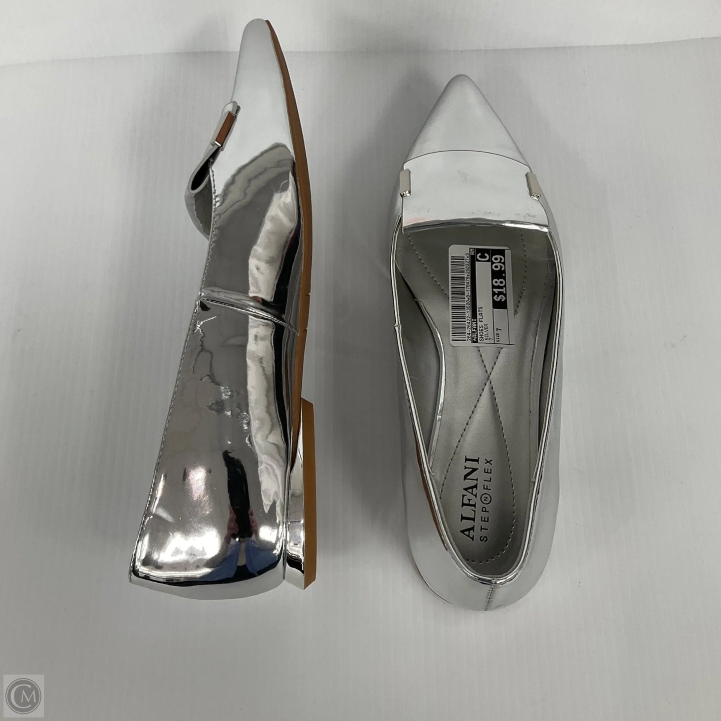 Shoes Flats By Alfani In Silver, Size: 7