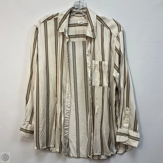 Top Long Sleeve By Aerie In Striped Pattern, Size: S