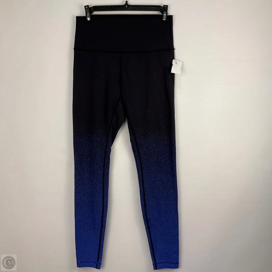 Athletic Leggings By Lululemon In Black & Blue, Size: 8