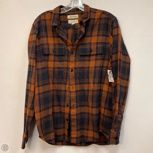 Top Long Sleeve By Madewell In Brown, Size: M