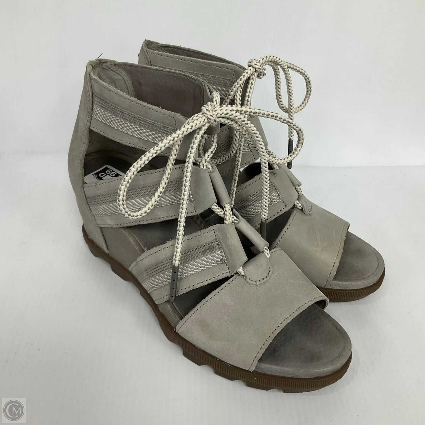 Sandals Heels Wedge By Sorel In Grey, Size: 10