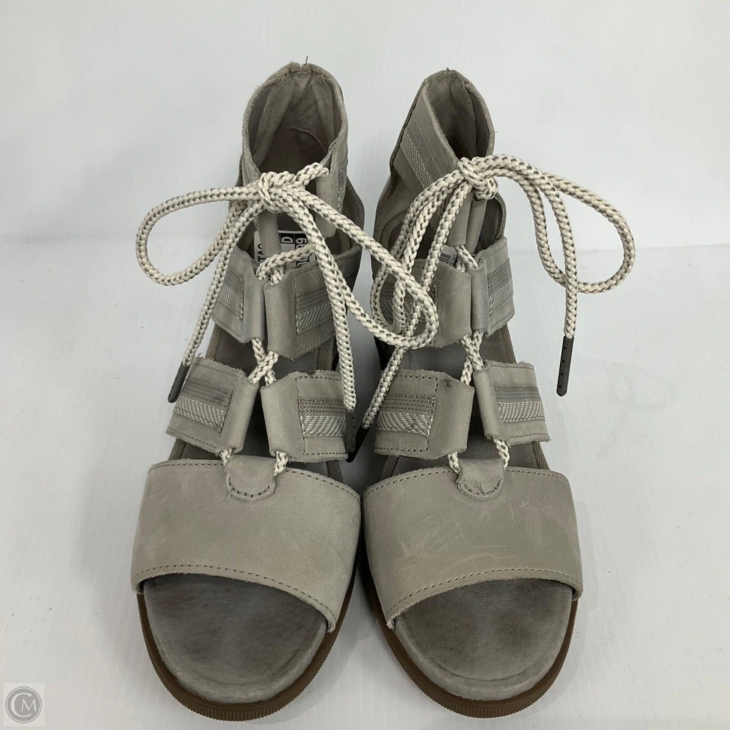 Sandals Heels Wedge By Sorel In Grey, Size: 10