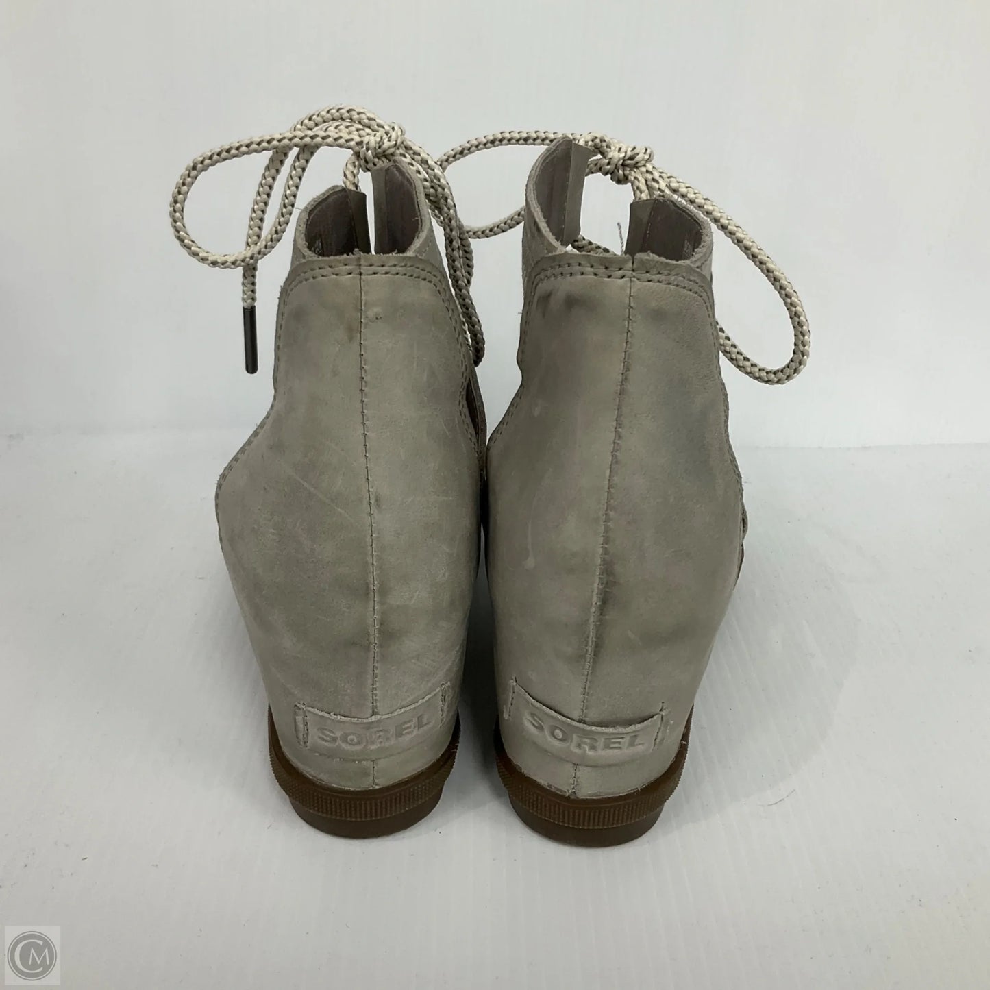 Sandals Heels Wedge By Sorel In Grey, Size: 10