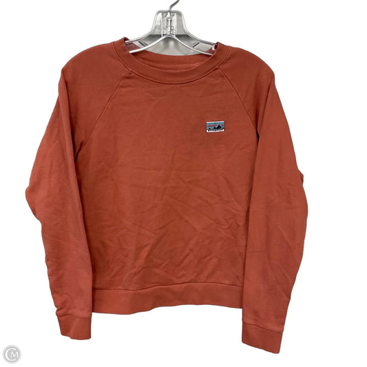 Top Long Sleeve By Patagonia In Orange, Size: S