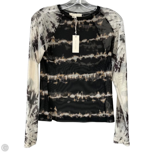 Top Long Sleeve By Gilded Intent In Tie Dye Print, Size: M