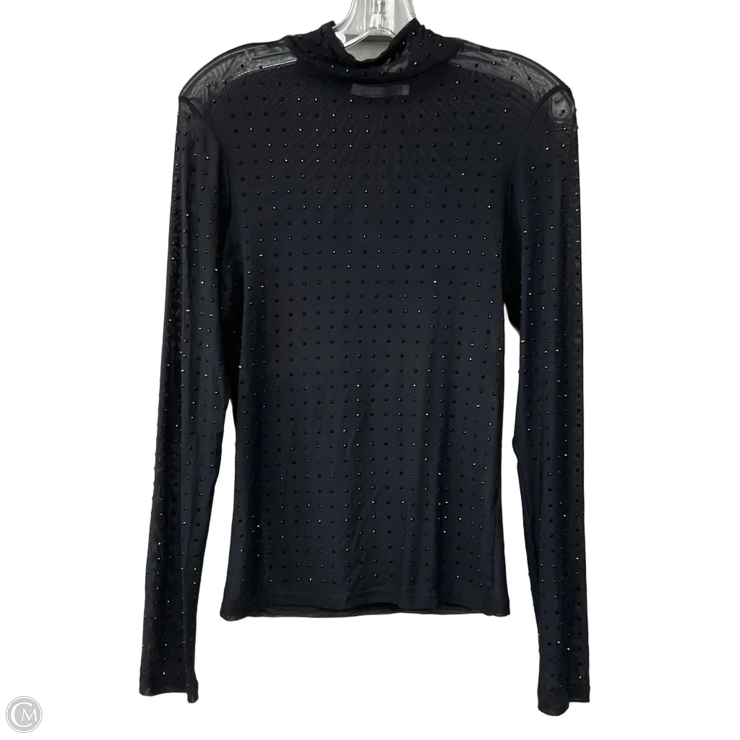 Top Long Sleeve By Bke In Black, Size: M