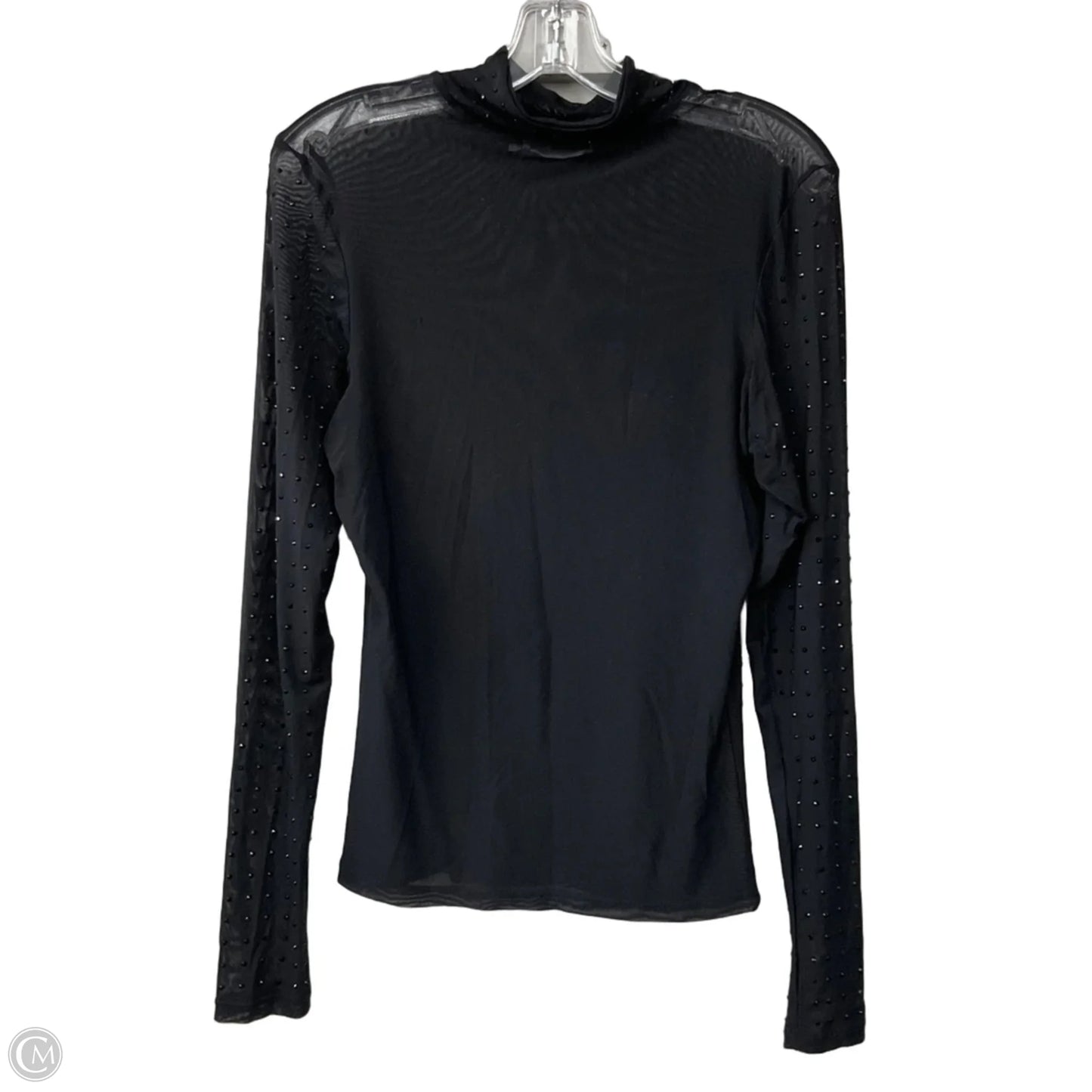 Top Long Sleeve By Bke In Black, Size: M